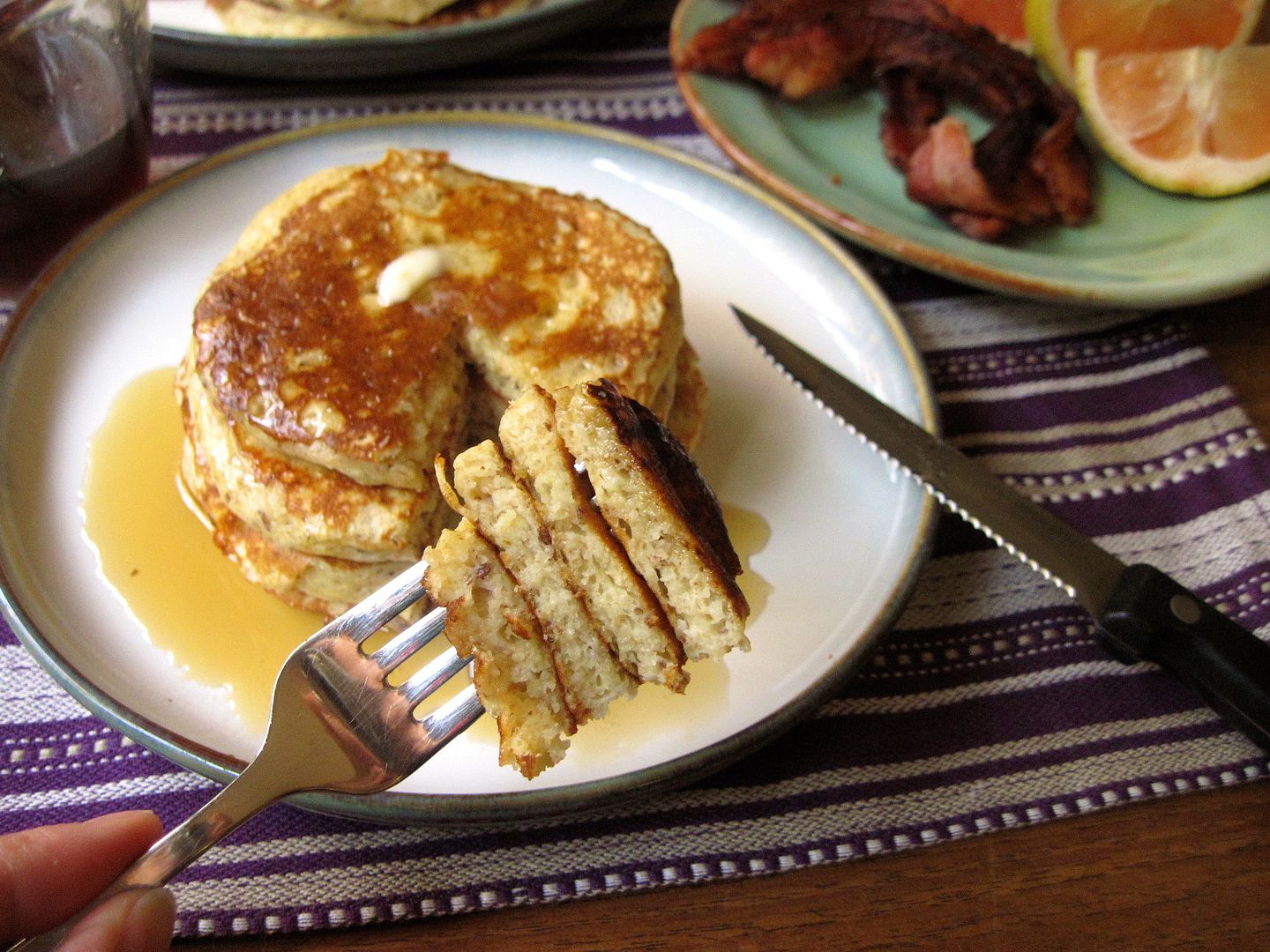 Whole Grain & Flax Buttermilk Pancakes